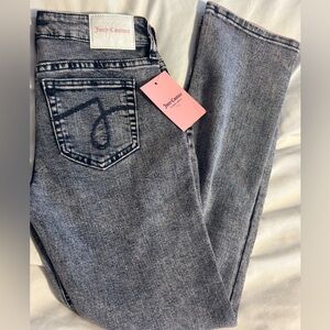 Juicy Couture Girls Pink Tint Straight Jeans Size 12 NWT